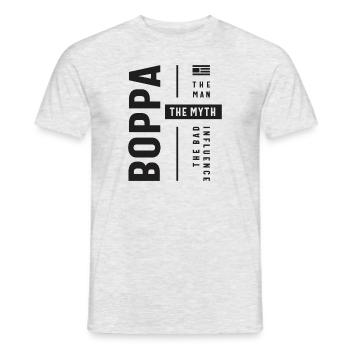 Boppa L’homme Le mythe La mauvaise influence - T-shirt homme - gris chiné - Devant - AI Model Male 178 dark (178cm)