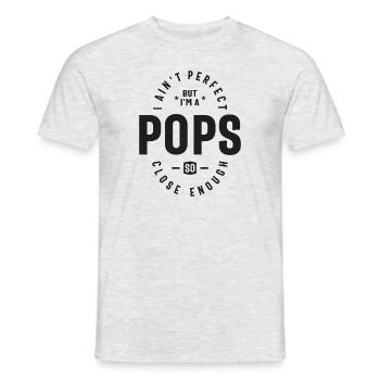 Je ne suis pas parfait mais je suis un Pops - Grand-père - T-shirt homme - gris chiné - Devant - AI Model Male 178 dark (178cm)