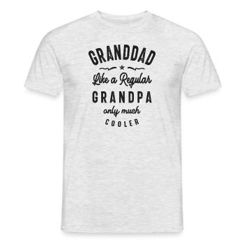 Opa wie ein normaler Opa nur viel cooler - Männer T-Shirt - Grau meliert - Vorne - AI Model Male 178 dark (178cm)