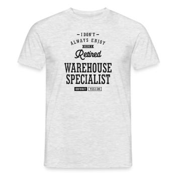 Spécialiste d’entrepôt à la retraite - Vivre le rêve - T-shirt homme - gris chiné - Devant - AI Model Male 178 dark (178cm)