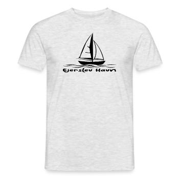 Ejerslev Havn Voilier - T-shirt homme - gris chiné - Devant - AI Model Male 178 dark (178cm)