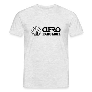 AfroFabulouz Bright - Männer T-Shirt - Grau meliert - Vorne - AI Model Male 178 dark (178cm)