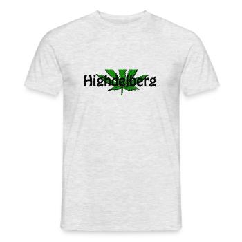Highdelberg/ Heidelberg - Männer T-Shirt - Grau meliert - Vorne - AI Model Male 178 dark (178cm)