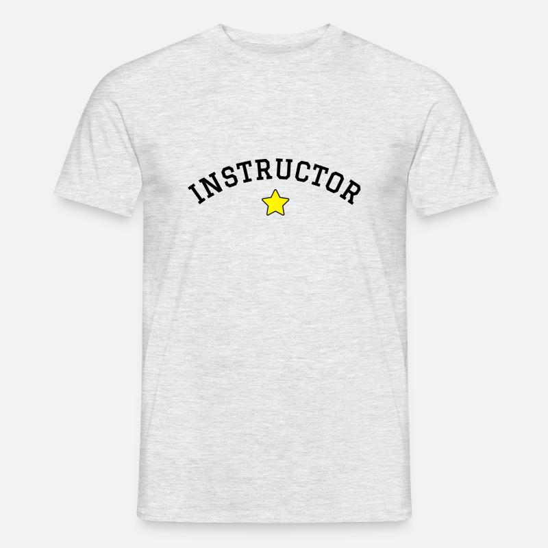 Instructor - Männer T-Shirt - Grau meliert