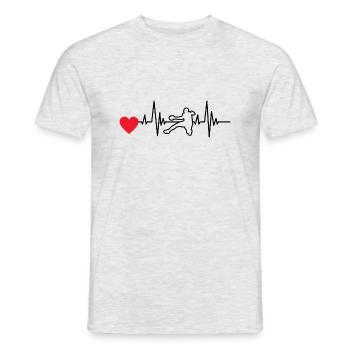 Handballspieler Handballverein Handball Handballer - Männer T-Shirt - Grau meliert - Vorne - AI Model Male 178 dark (178cm)