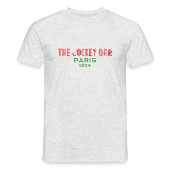 The Jockey Bar Paris - Men's T-Shirt - heather grey - Front - AI Model Male 178 dark (178cm)