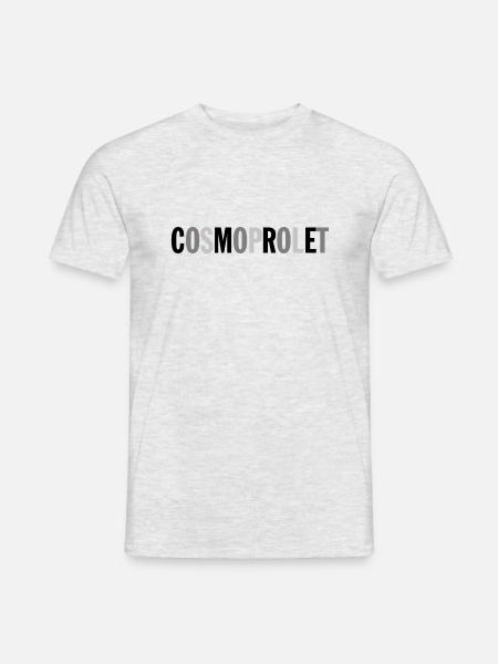CosmoProlet Black Grey - Männer T-Shirt - Grau meliert