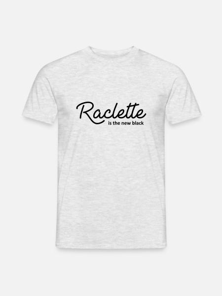 Raclette è il nuovo nero - T-shirt uomo - grigio melange