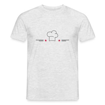 Design for cooking aprons - Men's T-Shirt - heather grey - Front - AI Model Male 178 dark (178cm)