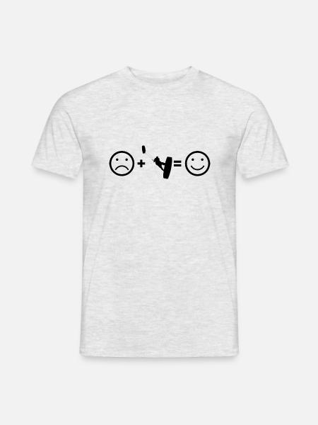 Lustiges Kitesurfer Kiten Kite Surf Kitesurfen Her - Männer T-Shirt - Grau meliert