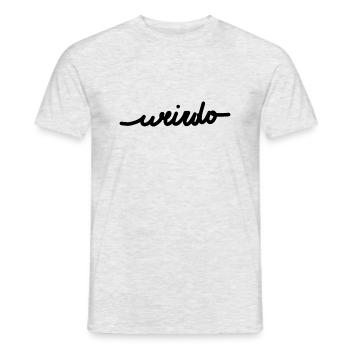 Weirdo Black - Männer T-Shirt - Grau meliert - Vorne - AI Model Male 178 dark (178cm)