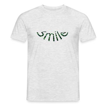 Smile Green - T-shirt homme - gris chiné - Devant - AI Model Male 178 dark (178cm)