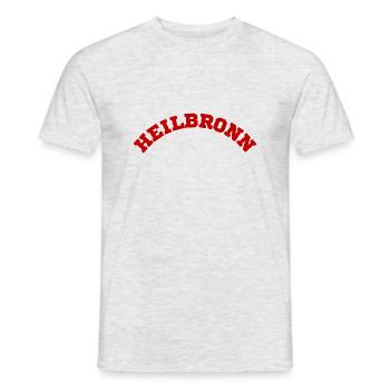 Heilbronn - Männer T-Shirt - Grau meliert - Vorne - AI Model Male 178 dark (178cm)