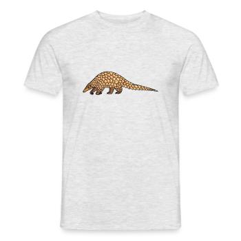 Pangolin 02 - T-shirt homme - gris chiné - Devant - AI Model Male 178 dark (178cm)