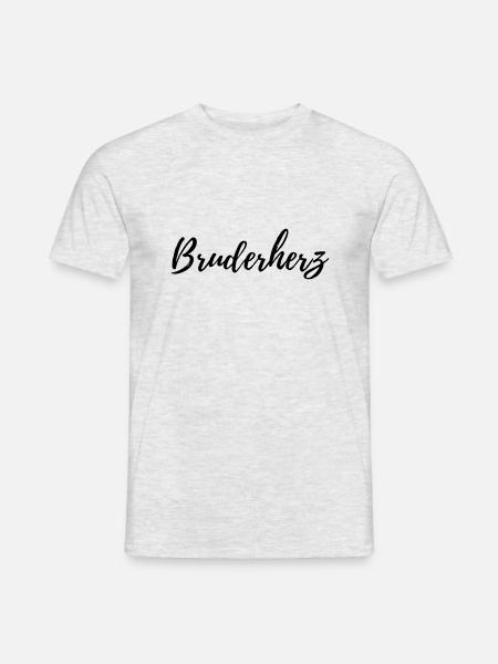 Bruderherz - Männer T-Shirt - Grau meliert