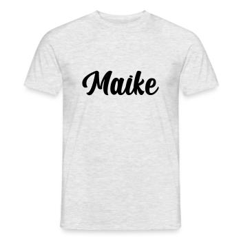 Maike - Männer T-Shirt - Grau meliert - Vorne - AI Model Male 178 dark (178cm)
