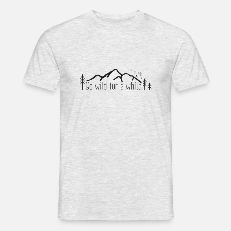 Go wild for a while - Men's T-Shirt - heather grey