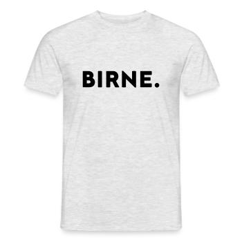 Birne - weil ich sie liebe - Männer T-Shirt - Grau meliert - Vorne - AI Model Male 178 dark (178cm)