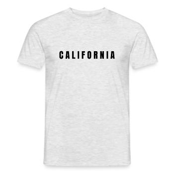 CALIFORNIE, CALIFORNIE Côte Ouest marié, - T-shirt homme - gris chiné - Devant - AI Model Male 178 dark (178cm)