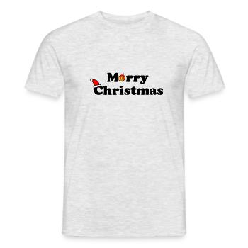 Merry Christmas - Männer T-Shirt - Grau meliert - Vorne - AI Model Male 178 dark (178cm)