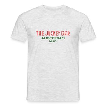 The Jockey Bar, Amsterdam - Männer T-Shirt - Grau meliert - Vorne - AI Model Male 178 dark (178cm)