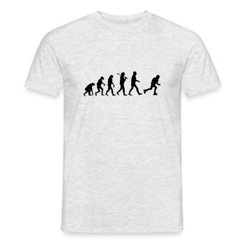 Evolution Rollschuhe - Männer T-Shirt - Grau meliert - Vorne - AI Model Male 178 dark (178cm)