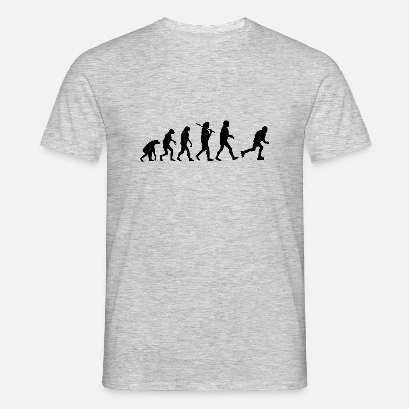 Evolution roller skates - Men's T-Shirt - heather grey