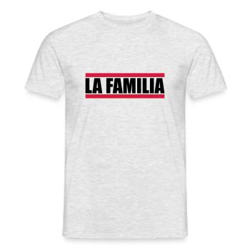 Bar La Familia - Men's T-Shirt - heather grey - Front - AI Model Male 178 dark (178cm)