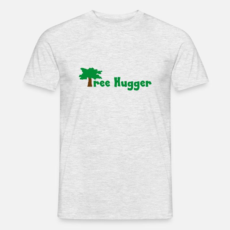 Tree Hugger - Männer T-Shirt - Grau meliert