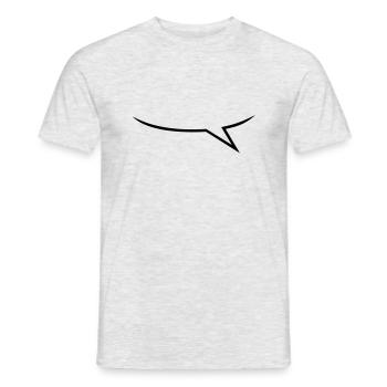 Ballon un porte-parole / un ballon de parler - T-shirt homme - gris chiné - Devant - AI Model Male 178 dark (178cm)