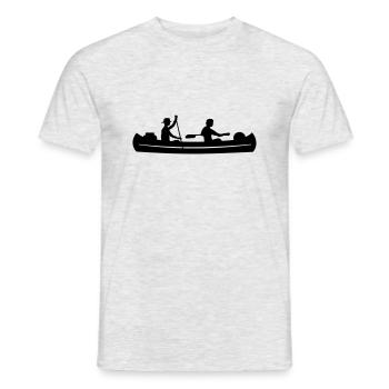 Sport - Kanu - Männer T-Shirt - Grau meliert - Vorne - AI Model Male 178 dark (178cm)