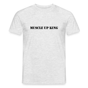 Muscle up King - Men's T-Shirt - heather grey - Front - AI Model Male 178 dark (178cm)