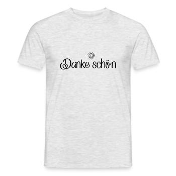Merci, merci - T-shirt homme - gris chiné - Devant - AI Model Male 178 dark (178cm)