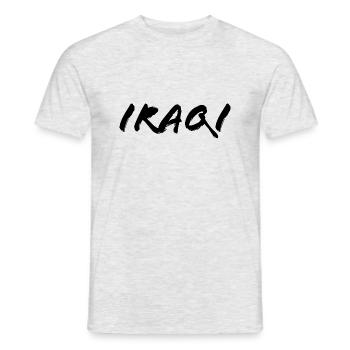 Iraker - Männer T-Shirt - Grau meliert - Vorne - AI Model Male 178 dark (178cm)