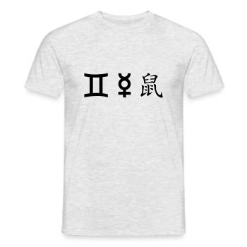 Gemini Gemini Mercury Rat - Men's T-Shirt - heather grey - Front - AI Model Male 178 dark (178cm)