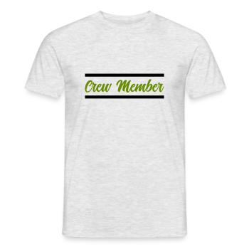 membre d’équipage - T-shirt homme - gris chiné - Devant - AI Model Male 178 dark (178cm)