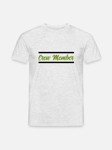crew member - Men's T-Shirt - heather grey