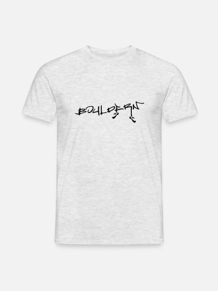 Bouldern - Männer T-Shirt - Grau meliert