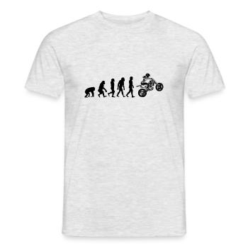 Motocross Evolution - Bike Biker Supermoto - Männer T-Shirt - Grau meliert - Vorne - AI Model Male 178 dark (178cm)