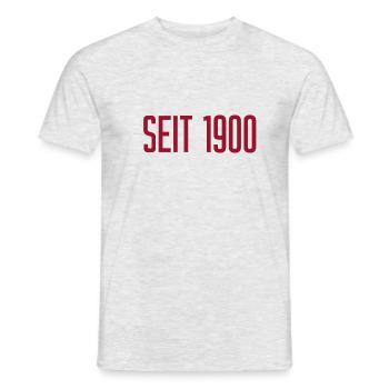 seit 1900 - Männer T-Shirt - Grau meliert - Vorne - AI Model Male 178 dark (178cm)