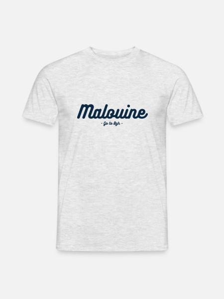 Malouine - T-shirt homme - gris chiné
