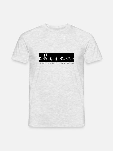 chosen - christliche klamotten - Männer T-Shirt - Grau meliert