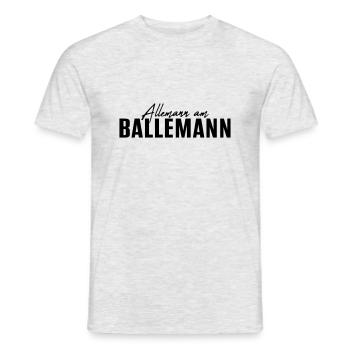 Allemann am Ballemann - Männer T-Shirt - Grau meliert - Vorne - AI Model Male 178 dark (178cm)