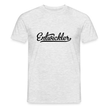 Entwickler - Männer T-Shirt - Grau meliert - Vorne - AI Model Male 178 dark (178cm)