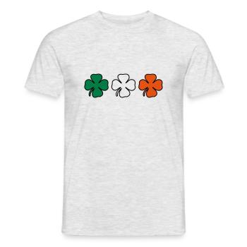 irish klee - Männer T-Shirt - Grau meliert - Vorne - AI Model Male 178 dark (178cm)
