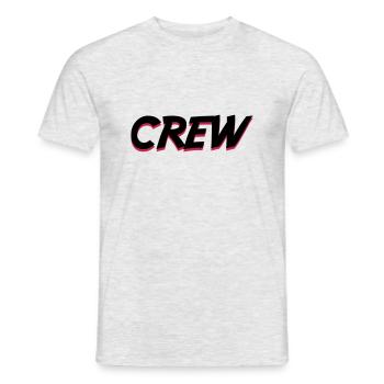 Équipage - T-shirt homme - gris chiné - Devant - AI Model Male 178 dark (178cm)