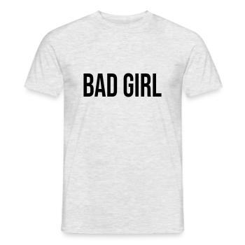 Bad Girl - Männer T-Shirt - Grau meliert - Vorne - AI Model Male 178 dark (178cm)