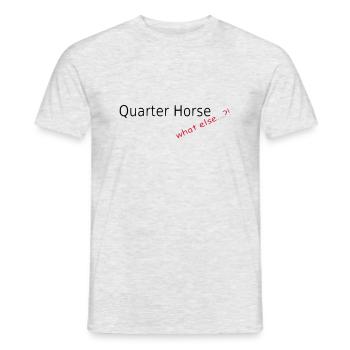 Quarter Horse, what else - Men's T-Shirt - heather grey - Front - AI Model Male 178 dark (178cm)
