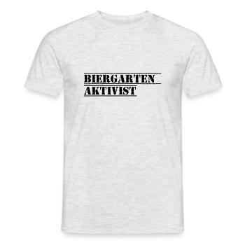 Biergarten 2 - Männer T-Shirt - Grau meliert - Vorne - AI Model Male 178 dark (178cm)