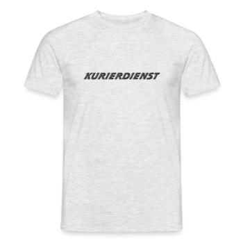 Kurierdienst - Männer T-Shirt - Grau meliert - Vorne - AI Model Male 178 dark (178cm)